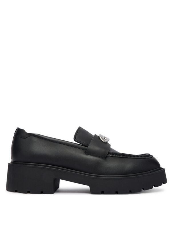 Calvin Klein Loafersy Chunky Loafer Lth Hw YW0YW01912 Czarny. Kolor: czarny. Materiał: skóra