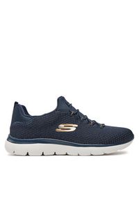 skechers - Skechers Sneakersy Bright Bezel 149204/NVGD Granatowy. Kolor: niebieski. Materiał: materiał #2