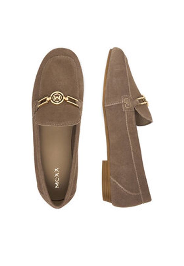 MEXX Loafersy EO-HY62517-3 Brązowy. Kolor: brązowy. Materiał: zamsz, skóra