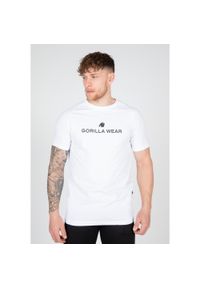 GORILLA WEAR - Koszulka fitness męska Gorilla Wear Davis T-shirt biała. Kolor: biały. Sport: fitness