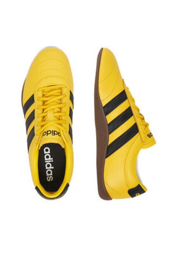 Adidas - adidas Sneakersy GRAND COURT LO JQ9693 Żółty. Kolor: żółty. Materiał: skóra