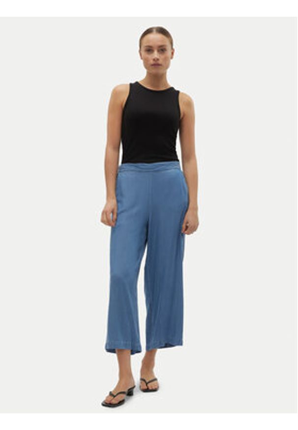 Vero Moda Kuloty Bree 10304861 Niebieski Wide Leg. Kolor: niebieski. Materiał: lyocell