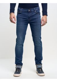 Big-Star - Spodnie jeans męskie dopasowane Ronan 632. Kolor: niebieski. Styl: klasyczny, elegancki, sportowy
