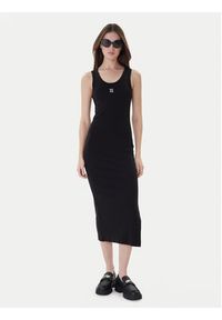 Hugo Sukienka codzienna Nalimera 50514521 Czarny Slim Fit. Okazja: na co dzień. Kolor: czarny. Materiał: bawełna. Typ sukienki: proste. Styl: casual #3