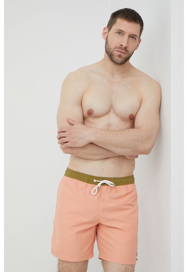Tom Tailor szorty kąpielowe kolor pomarańczowy. Kolor: pomarańczowy. Materiał: tkanina, materiał