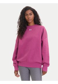 Under Armour Bluza Ua Rival 1386463 Różowy Oversize. Kolor: różowy. Materiał: bawełna