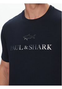 PAUL & SHARK - Paul&Shark T-Shirt C0P1239 Granatowy Regular Fit. Kolor: niebieski. Materiał: bawełna #5