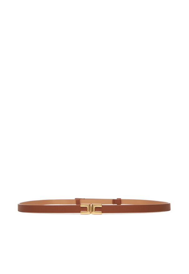 Elisabetta Franchi Pasek Damski CT-73S-56E2-V140 Brązowy. Kolor: brązowy. Materiał: skóra