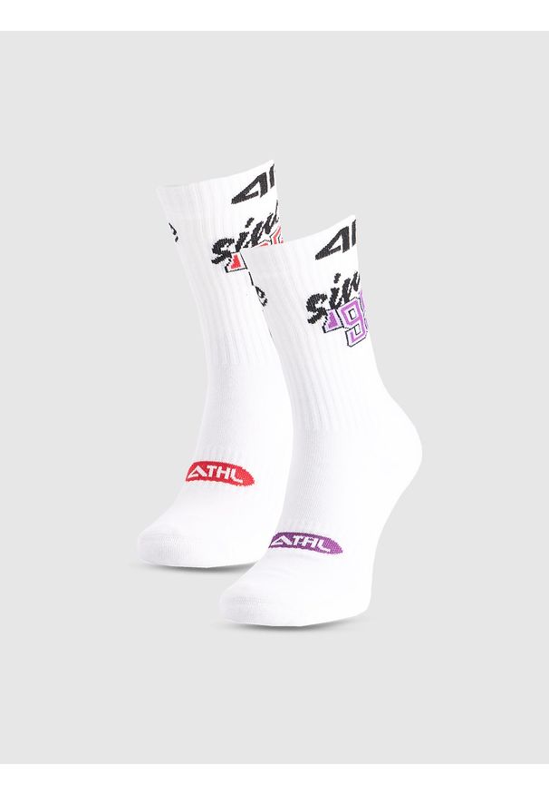 4f - 4F Skarpety casual za kostkę (2-pack) damskie - multikolor 39-42. Kolor: wielokolorowy. Materiał: włókno, materiał, bawełna