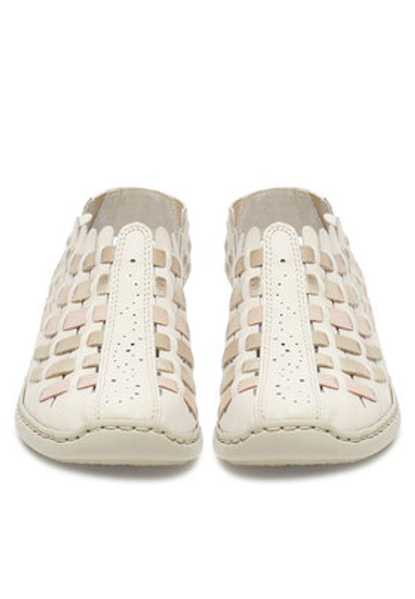 Rieker Sandały 413V8-60 Beżowy. Kolor: beżowy