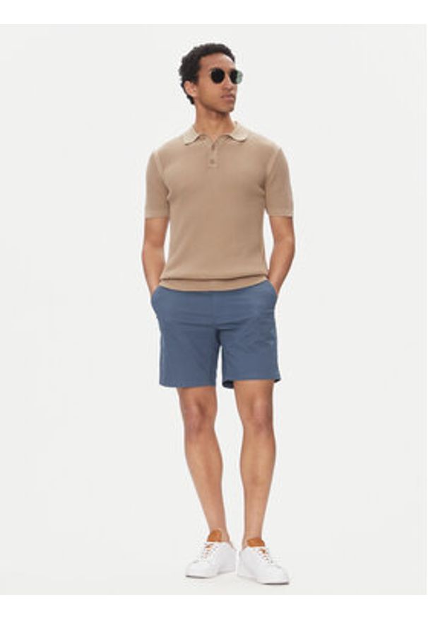 Michael Kors Szorty materiałowe CS5304ZDR2 Niebieski Regular Fit. Kolor: niebieski. Materiał: bawełna