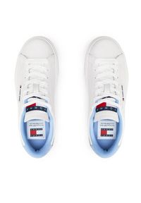 Tommy Jeans Sneakersy Tjw Cupsole Sneaker Ess EN0EN02508 Granatowy. Kolor: biały, niebieski