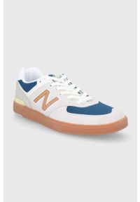 New Balance - Buty AM574WYG. Nosek buta: okrągły. Zapięcie: sznurówki. Kolor: beżowy. Model: New Balance 574 #3