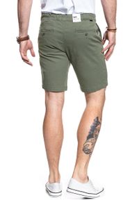 Lee - SPODENKI LEE DRAWSTRING SHORT LICHEN GREEN L73ULB82. Materiał: materiał #10