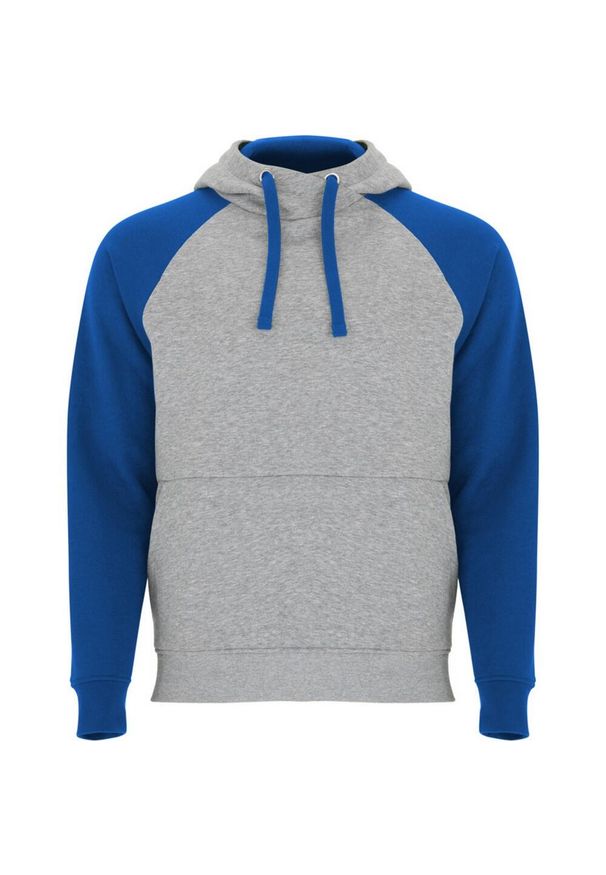 ROLY - Dwukolorowa Bluza Z Kapturem Badet Dla Dorosłych Unisex. Typ kołnierza: kaptur. Kolor: szary, niebieski, wielokolorowy