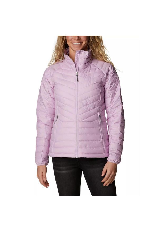 columbia - Kurtka uliczna damska Columbia Powder Lite II Full Zip. Kolor: różowy. Długość: krótkie