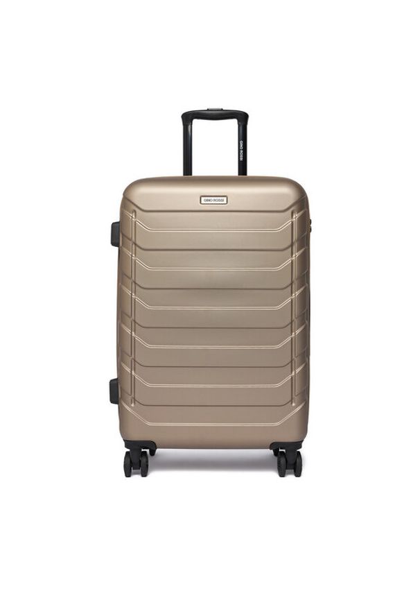 Gino Rossi - GINO ROSSI Walizka średnia CEO-GIN-M-002-05-GOLD Złoty. Kolor: złoty