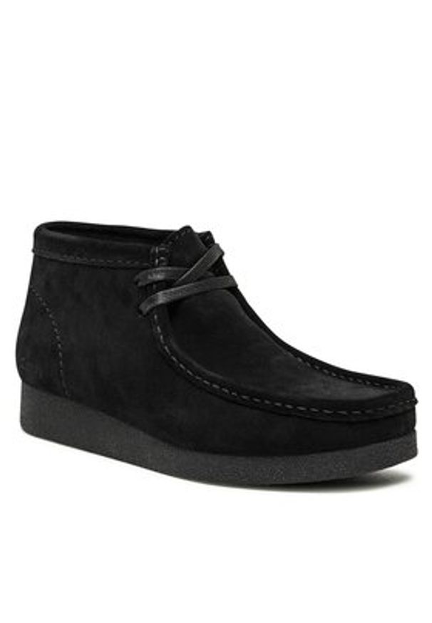Clarks Botki WallabeeEvoBt 261747434 Czarny. Kolor: czarny. Materiał: skóra, zamsz