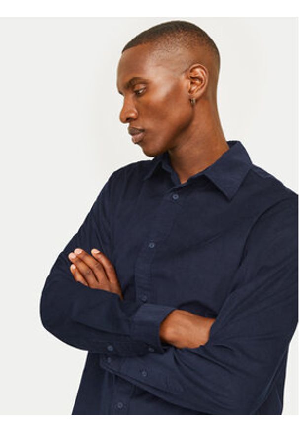 Jack & Jones Koszula Cregent 12260725 Granatowy Comfort Fit. Kolor: niebieski. Materiał: bawełna