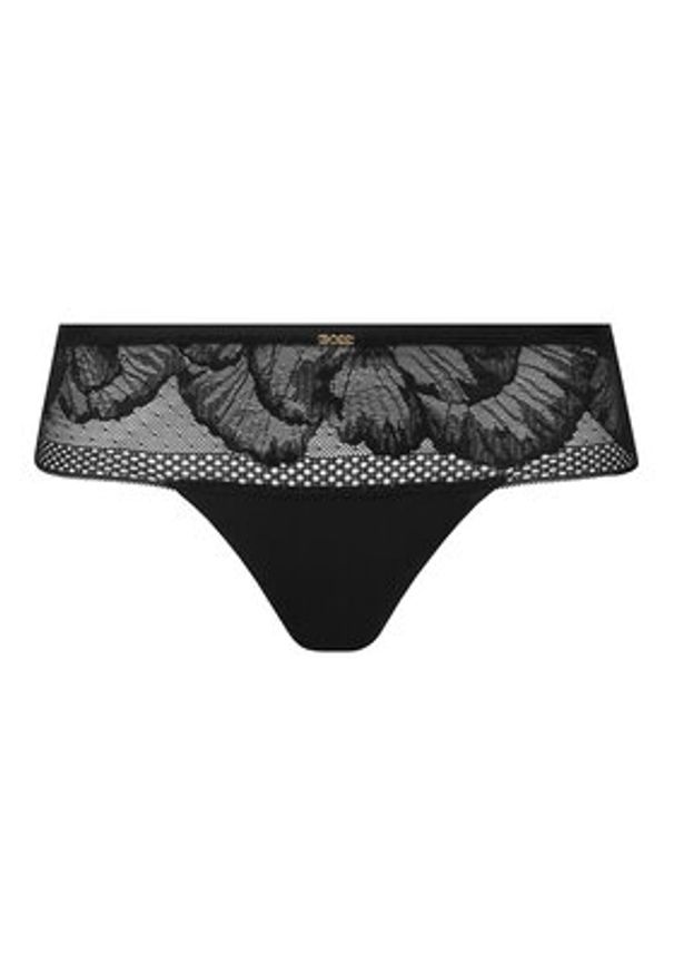 BOSS Stringi Peony 50545044 Czarny. Kolor: czarny. Materiał: syntetyk