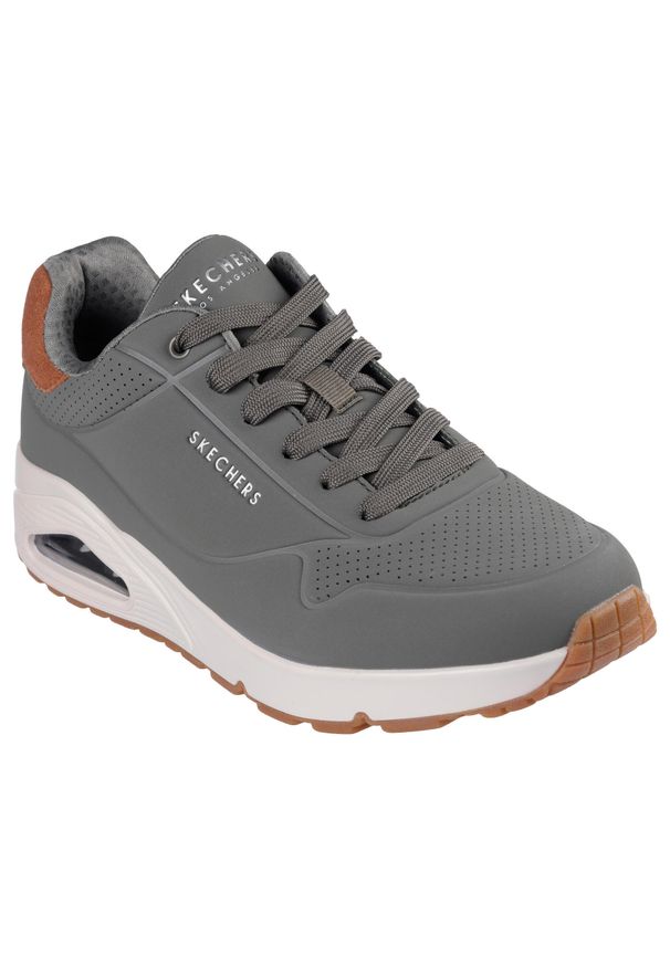 skechers - Tenisówki Skechers Model Uno - Suited On Air Kolor Zielony. Kolor: brązowy, zielony, wielokolorowy. Materiał: syntetyk, tkanina