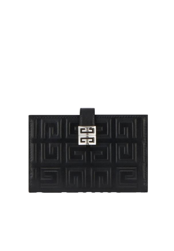 Givenchy - GIVENCHY - Czarny portfel z logowaniem 4G. Kolor: czarny