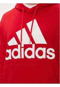 Adidas - adidas Bluza Essentials French Terry Big Logo Hoodie IC9365 Czerwony Regular Fit. Kolor: czerwony. Materiał: bawełna #3