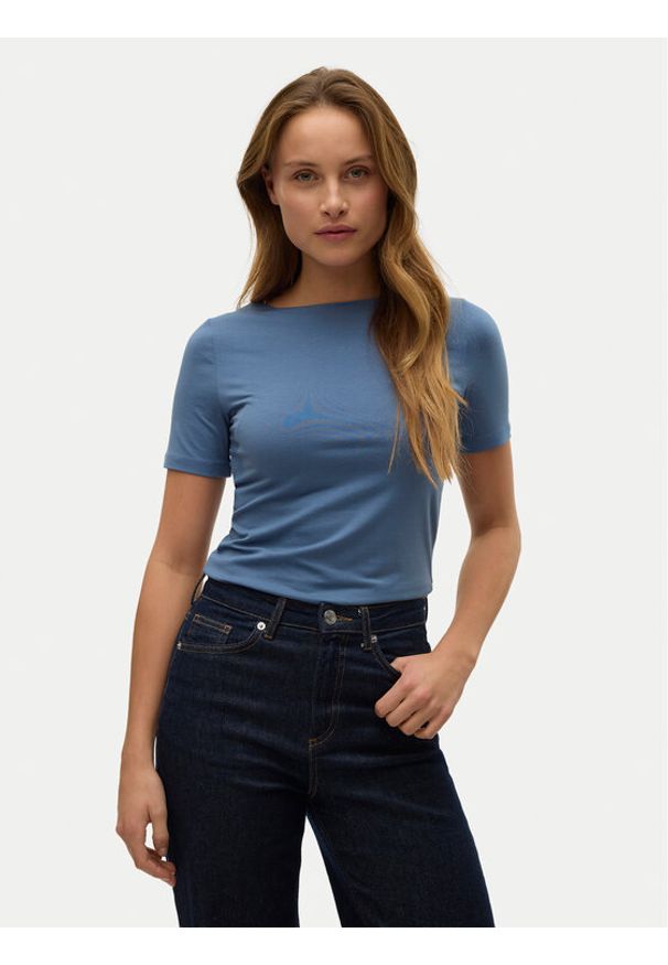 Vero Moda T-Shirt Panda 10231753 Niebieski Regular Fit. Kolor: niebieski. Materiał: bawełna