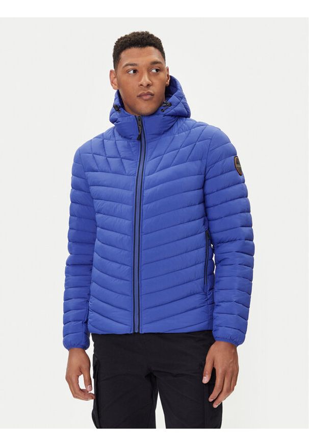 Napapijri Kurtka zimowa A-Lapaz H NP0A4I26 Niebieski Regular Fit. Kolor: niebieski. Materiał: syntetyk. Sezon: zima
