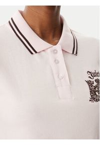 Juicy Couture Polo Juicy Puff JCGCT126015 Różowy Slim Fit. Typ kołnierza: polo. Kolor: różowy. Materiał: bawełna #5
