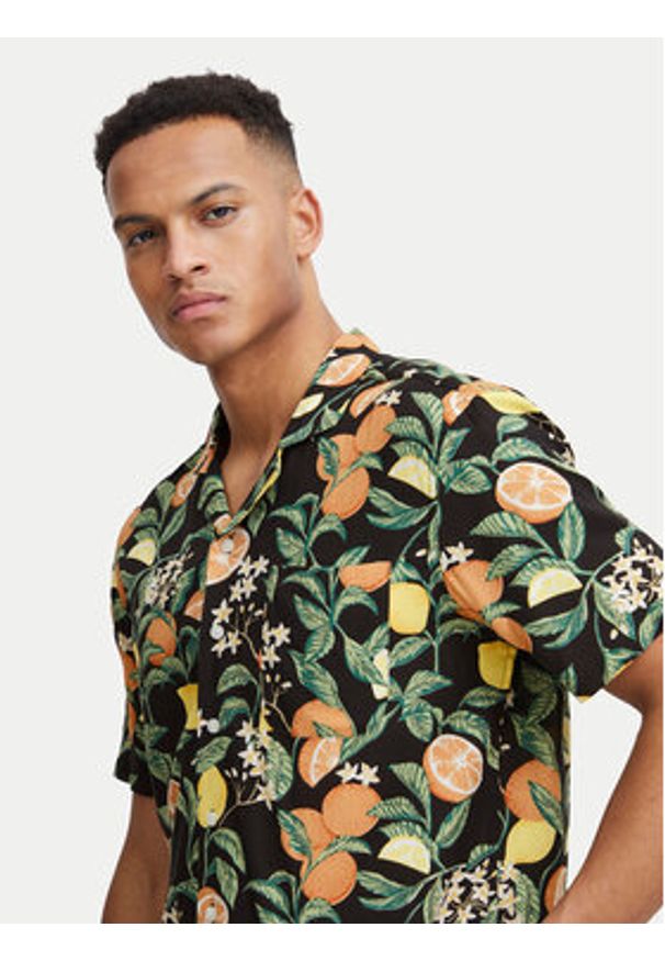 Blend Koszula 20717063 Kolorowy Regular Fit. Materiał: wiskoza. Wzór: kolorowy