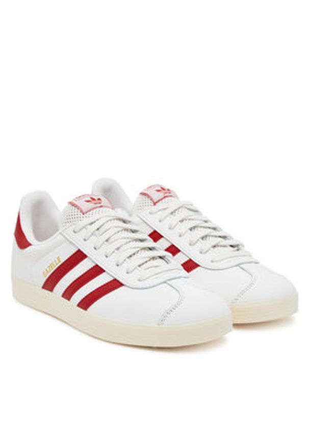 Adidas - adidas Sneakersy Gazelle JH5399 Biały. Kolor: biały. Materiał: skóra. Model: Adidas Gazelle