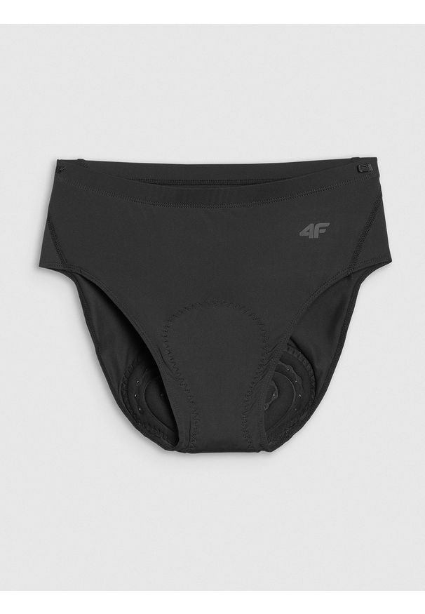 4f - 4F Majtki rowerowe damskie - czarne M. Stan: obniżony. Kolor: czarny. Materiał: włókno. Długość: krótkie. Sport: kolarstwo