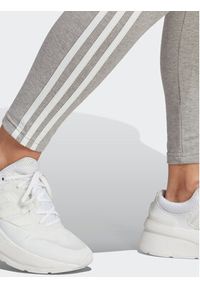 Adidas - adidas Legginsy Essentials 3-Stripes High-Waisted Single Jersey Leggings IC7152 Szary. Kolor: szary. Materiał: jersey, bawełna #5