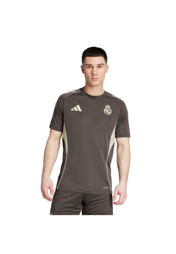 Adidas - Strój treningowy Real Madrid 2025/26. Kolor: szary. Sport: piłka nożna