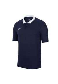 Nike - Męska Koszulka Polo Park 20 Z Krótkim Rękawem. Typ kołnierza: polo. Kolor: niebieski. Długość rękawa: krótki rękaw. Długość: krótkie. Sport: turystyka piesza