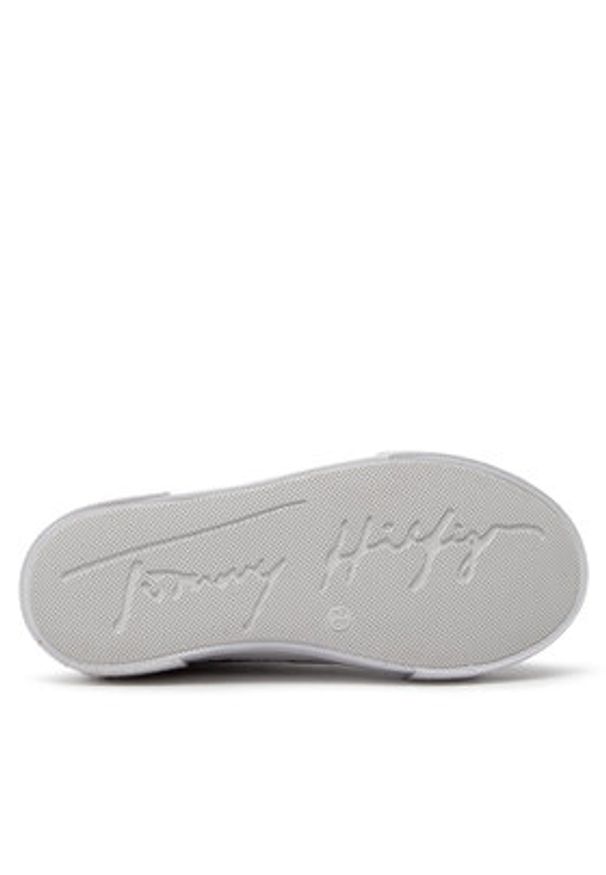 TOMMY HILFIGER - Tommy Hilfiger Trampki Low Cut Lace-Up Sneaker T3A9-32289-0753 Bordowy. Kolor: czerwony. Materiał: skóra