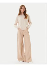 Marella Sweter Celia 2523366215 Écru Regular Fit. Materiał: wełna
