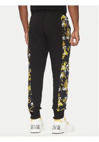 Versace Jeans Couture Spodnie dresowe 78GAA3C0 Czarny Regular Fit. Kolor: czarny. Materiał: bawełna #4