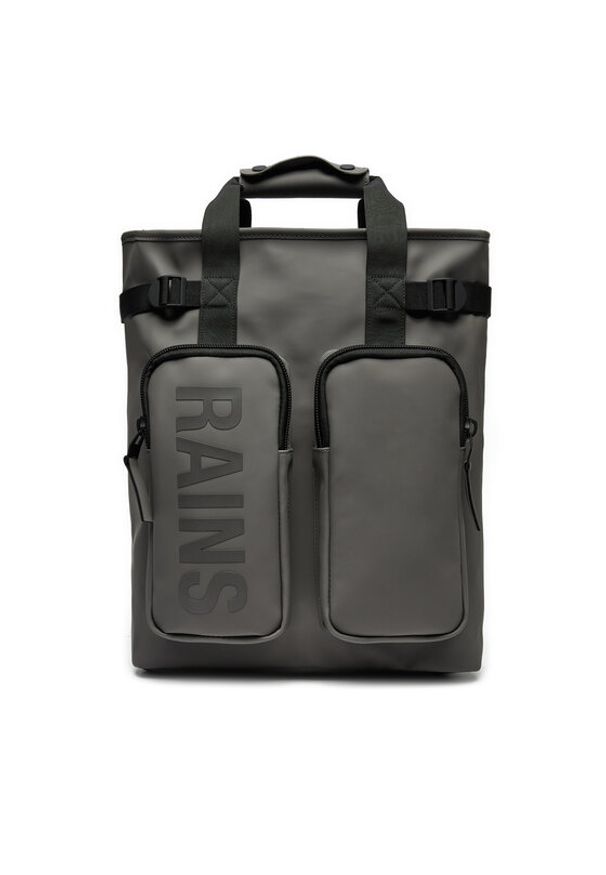 Rains Plecak Texel Tote Backpack W3 14240 Szary. Kolor: szary. Materiał: materiał