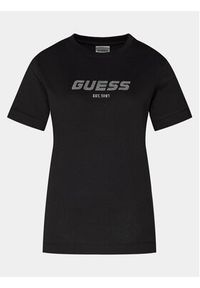 Guess T-Shirt Eleanora V4RI10 K8HM4 Czarny Regular Fit. Kolor: czarny. Materiał: bawełna #6