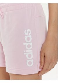 Adidas - adidas Szorty sportowe Essentials Linear IC6877 Różowy Slim Fit. Kolor: różowy. Materiał: bawełna #5