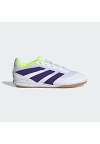 Adidas - Buty Predator Club Sala IN Kids. Kolor: żółty, biały, wielokolorowy, fioletowy. Materiał: materiał