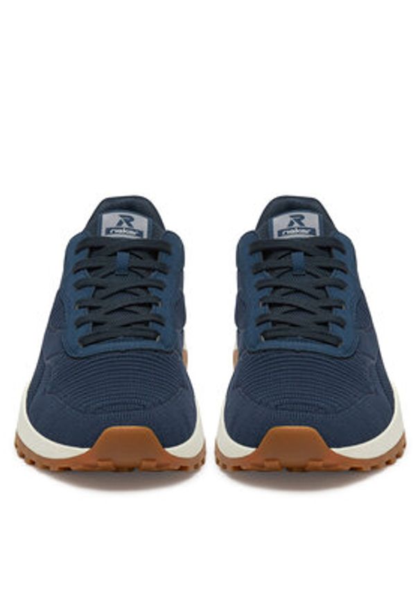 Rieker Sneakersy U1302-14 Granatowy. Kolor: niebieski. Materiał: materiał