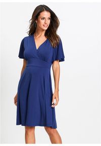 bonprix - Sukienka shirtowa. Kolor: niebieski