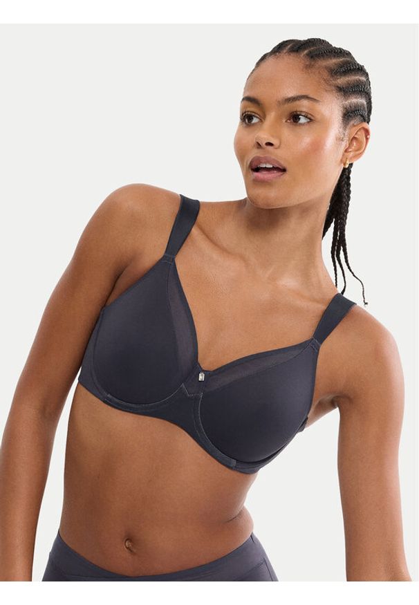 Triumph Biustonosz z fiszbiną True Shape Sensation 10218201 Granatowy. Kolor: niebieski. Materiał: syntetyk
