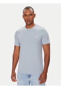Guess T-Shirt M2YI36 I3Z14 Niebieski Slim Fit. Kolor: niebieski. Materiał: bawełna #1