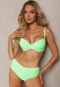 Renee - Jasnozielone Bikini Biustonosz z Usztywnionymi Miseczkami Majtki Typu Figi Furefia. Kolor: zielony #3