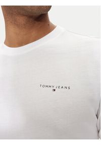 Tommy Jeans Longsleeve Linear DM0DM18551 Biały Slim Fit. Kolor: biały. Materiał: bawełna. Długość rękawa: długi rękaw #2