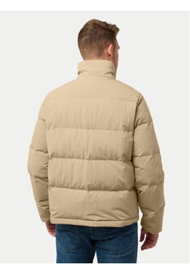 Jack Wolfskin Kurtka puchowa Nordlicht A60040 Beżowy Regular Fit. Kolor: beżowy. Materiał: syntetyk